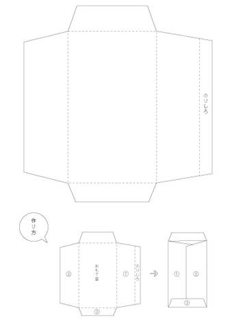 ポチ袋 お年玉袋 無料手作りのプリント 型紙 テンプレート集めてみた Pdf ページ 2 2 Naru Web